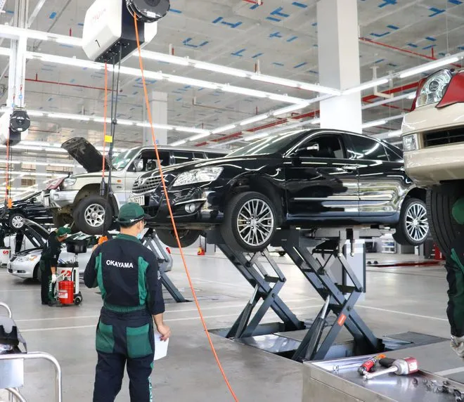 Khu vực sửa chữa, bảo hành đầy đủ tiện nghi