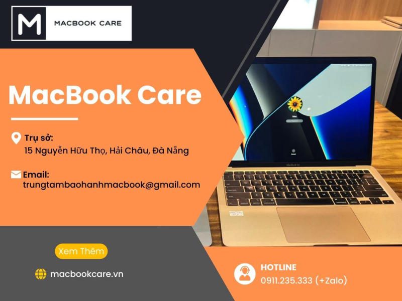 Sửa sạc Macbook tại Đà Nẵng uy tín tại Macbook Care