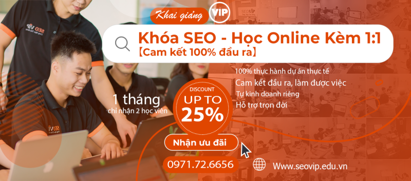 SEOViP cung cấp chương trình đào tạo marketing online