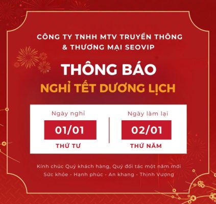 LỊCH NGHỈ TẾT DƯƠNG LỊCH 2025