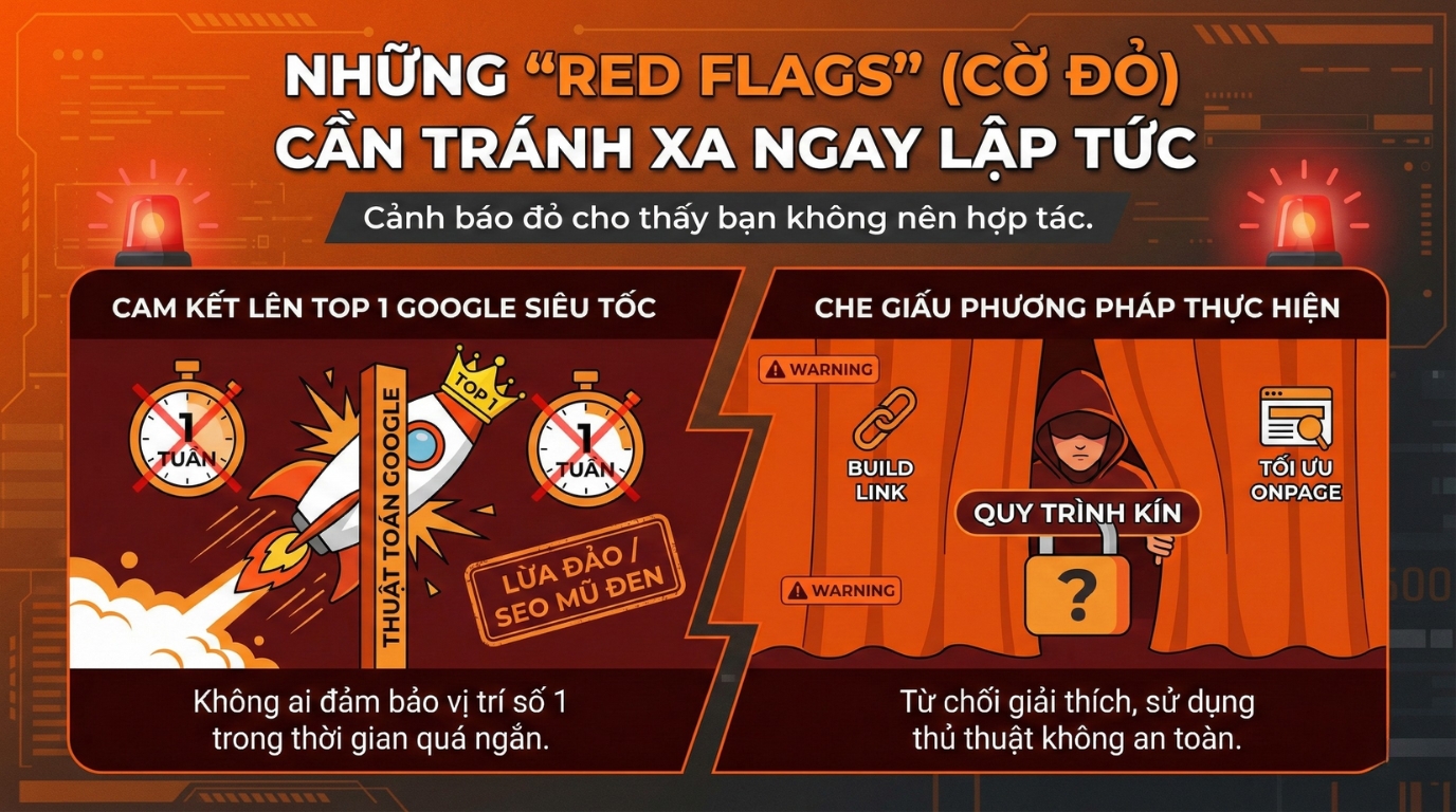 Dấu hiệu đơn vị SEO kém uy tín